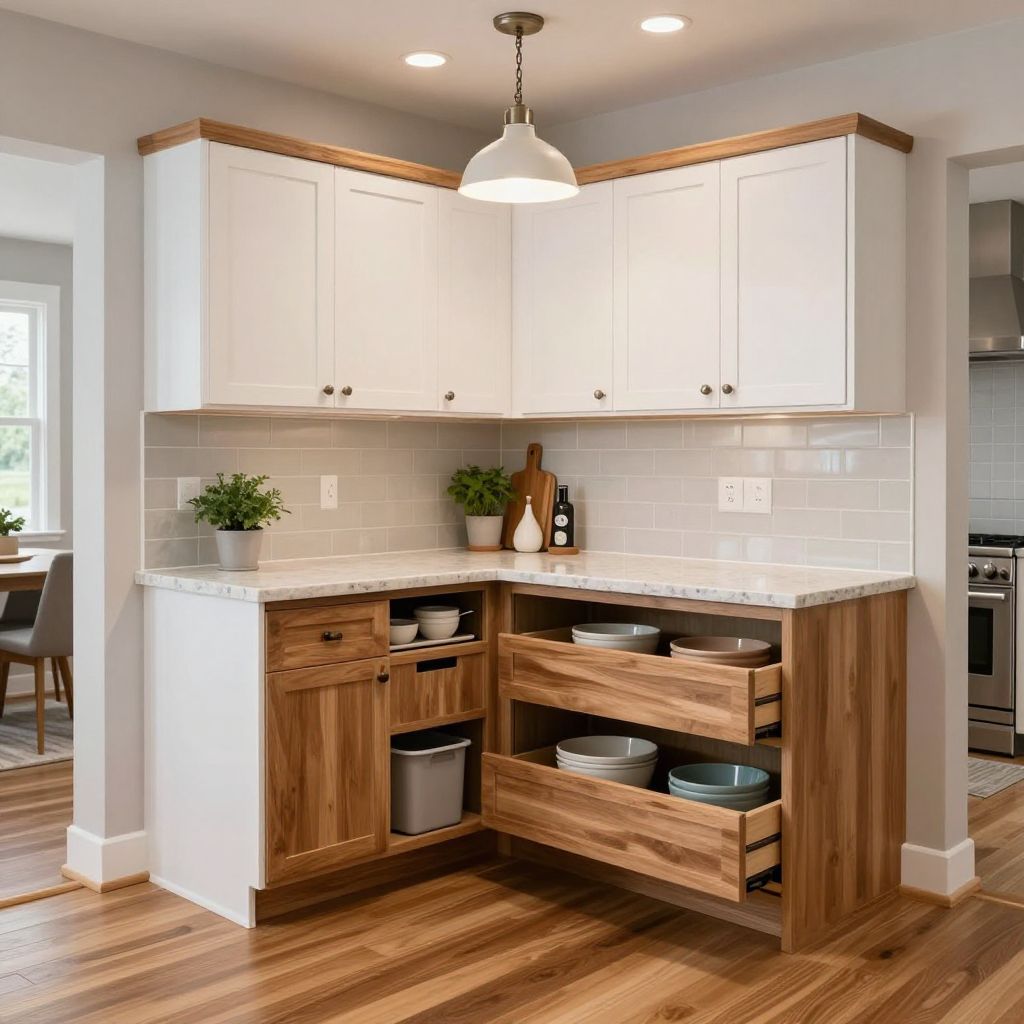 Corner Prep Station With Cutting Space