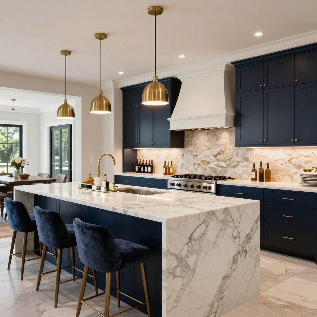 Luxury Basement Kitchen With a Wet Bar Feel