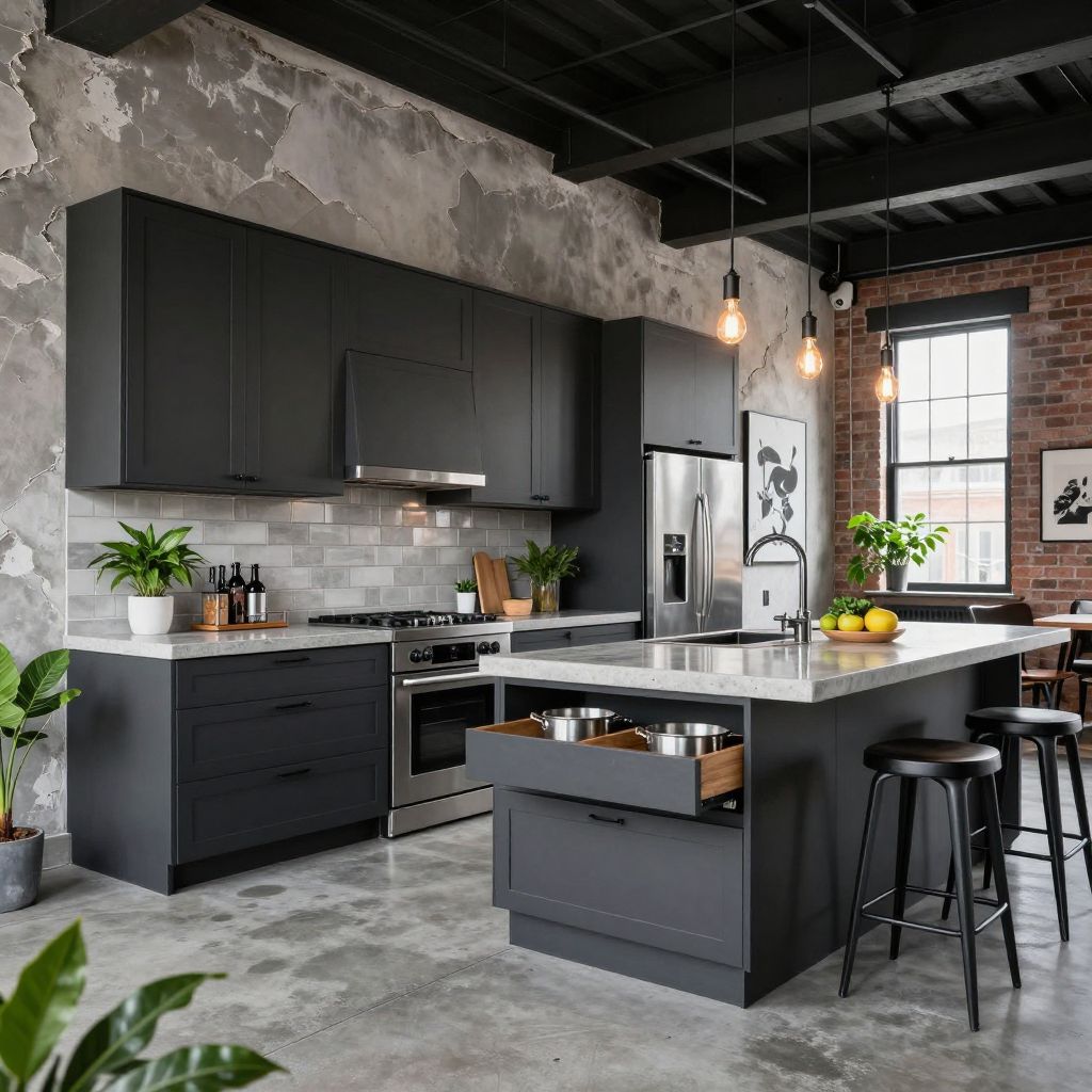 Blind corner kitchen cabinet ideas industrial corner with metal shelves
