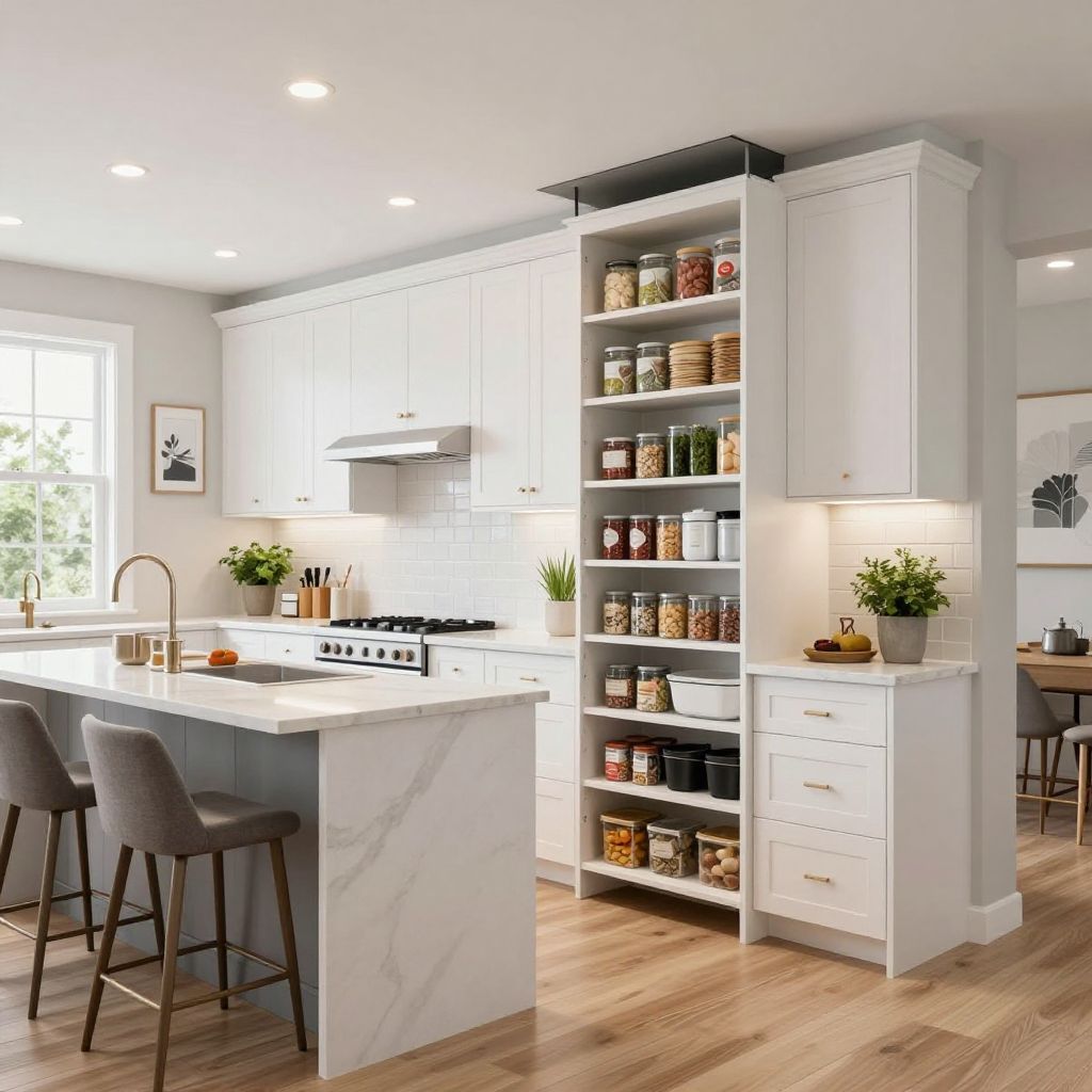 Blind corner kitchen cabinet ideas full height corner pantry pullout