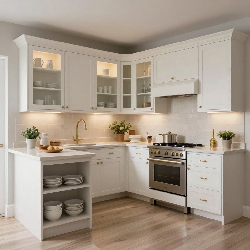 Blind corner kitchen cabinet ideas diagonal corner cabinet with glass fronts