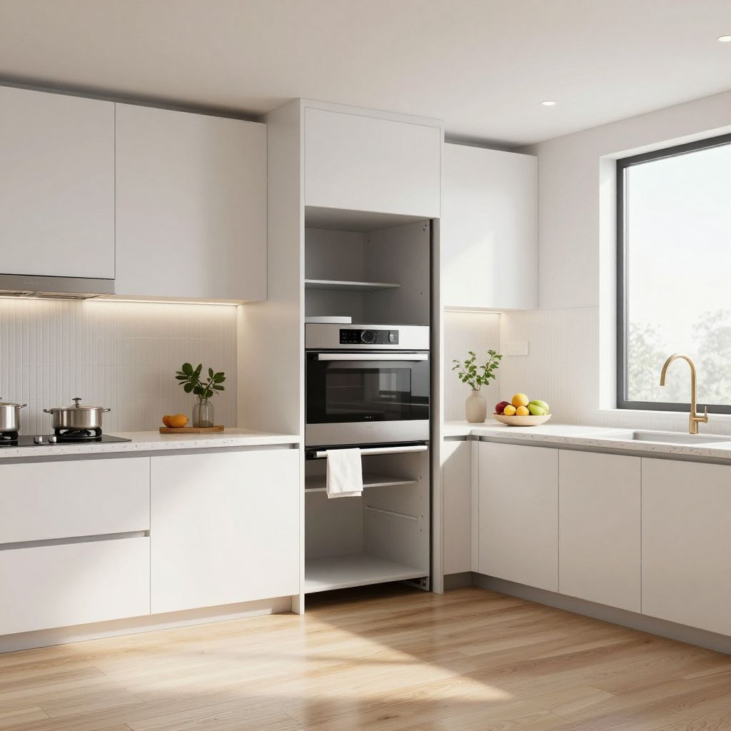 Blind corner kitchen cabinet ideas hidden appliance garage in the corner