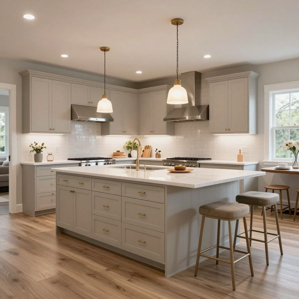 Open Concept Kitchen with Island