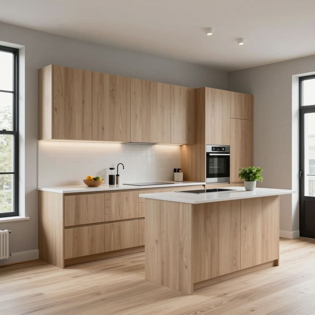 Modern cabin minimalism kitchen idea