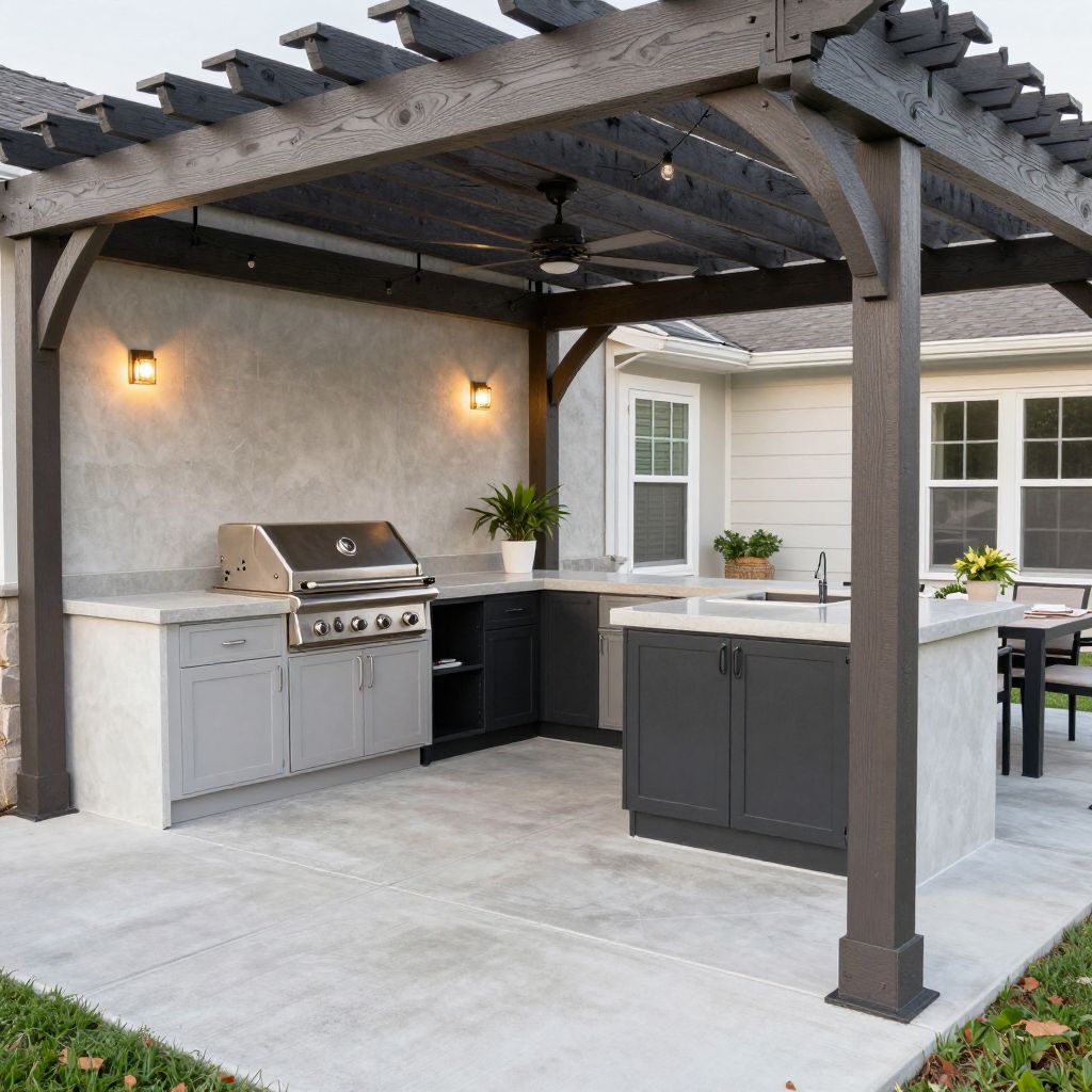 cheap simple outdoor kitchen ideas 10