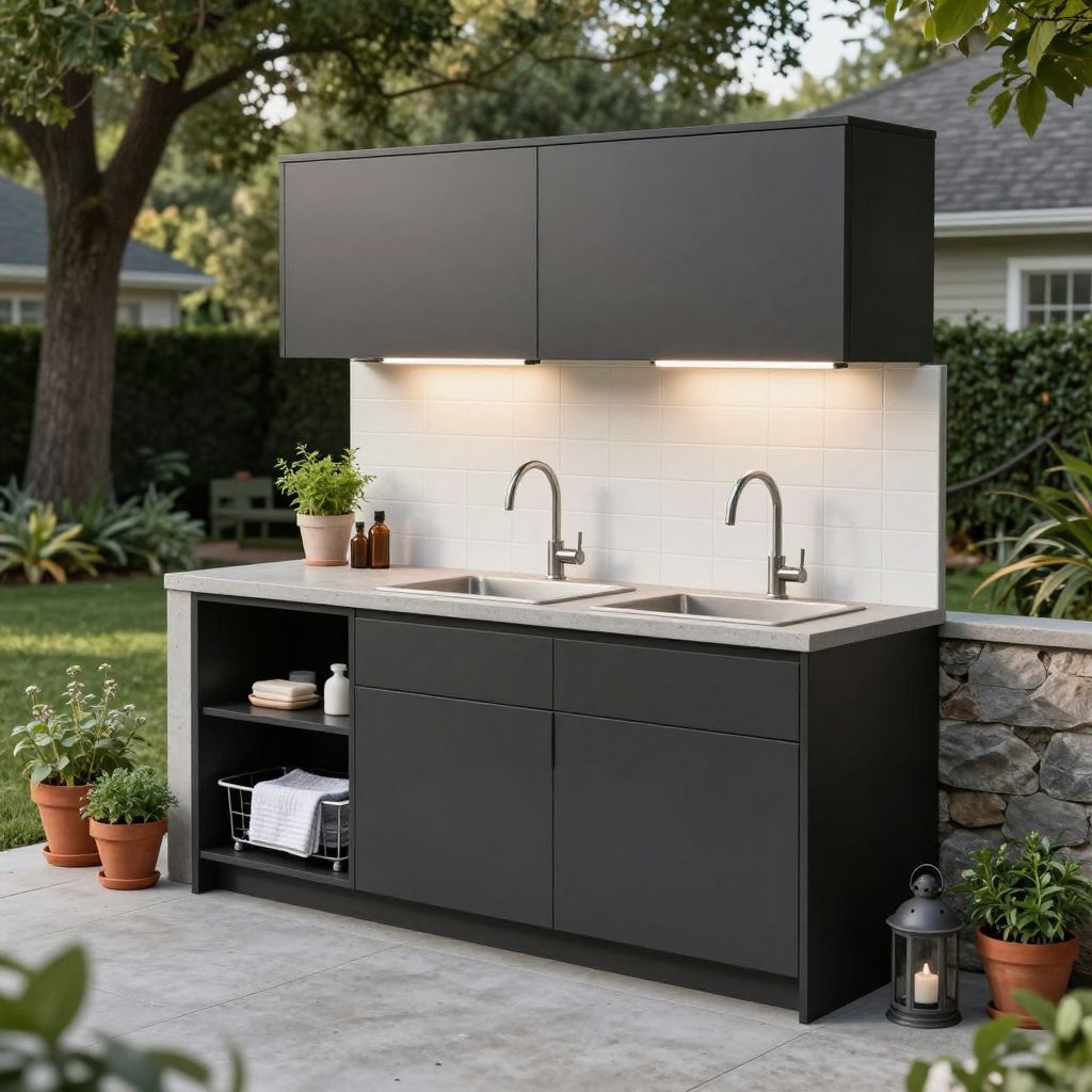 cheap simple outdoor kitchen ideas 14