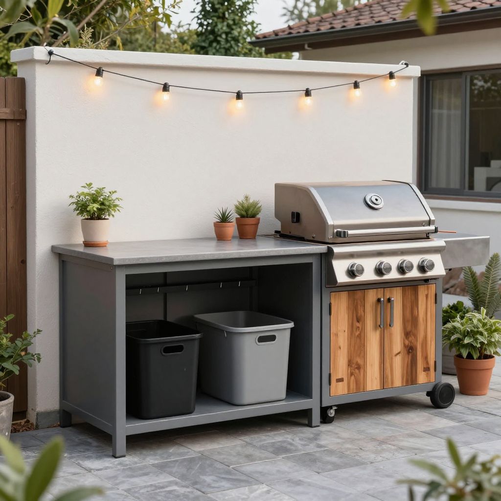cheap simple outdoor kitchen ideas 15