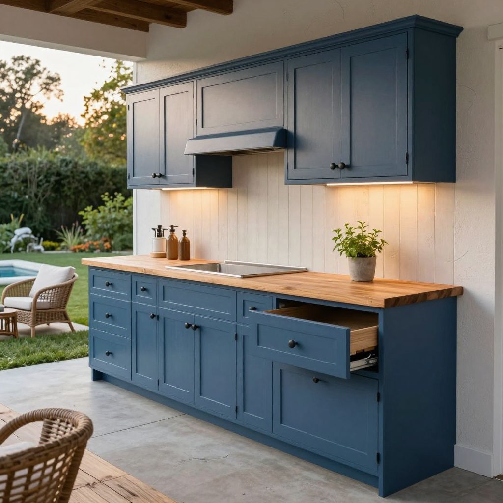 cheap simple outdoor kitchen ideas 6