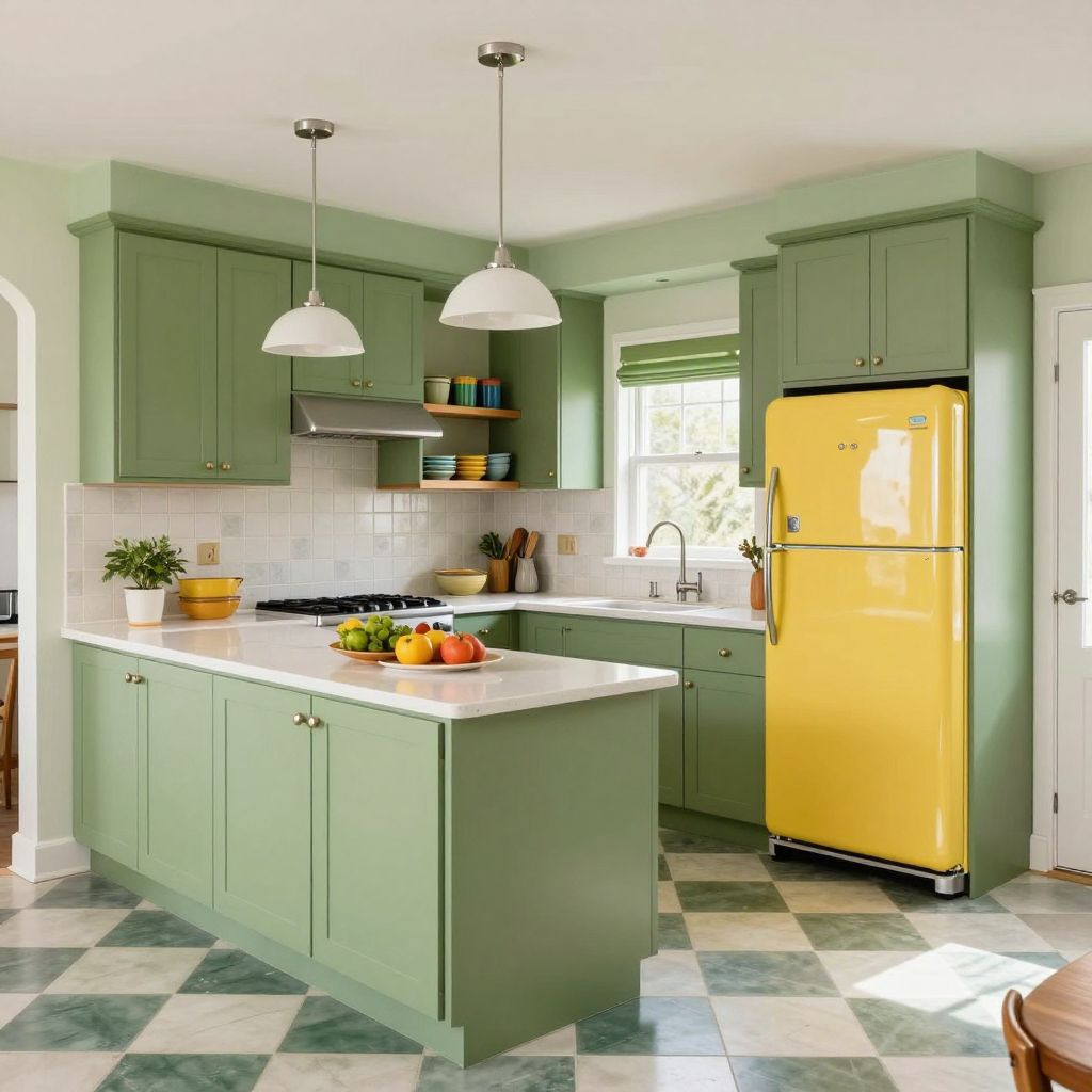 Green And Yellow Mix With Retro Touches