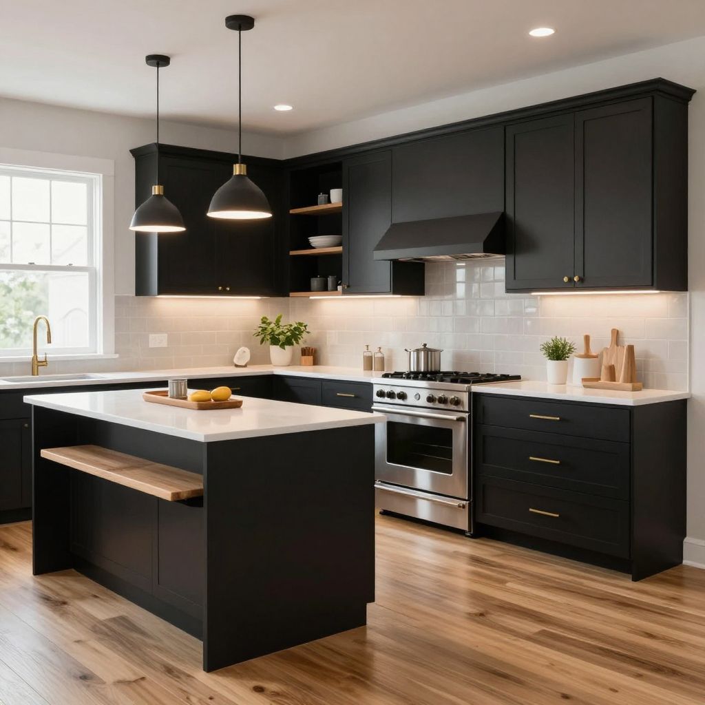 Dark kitchen ideas image 1