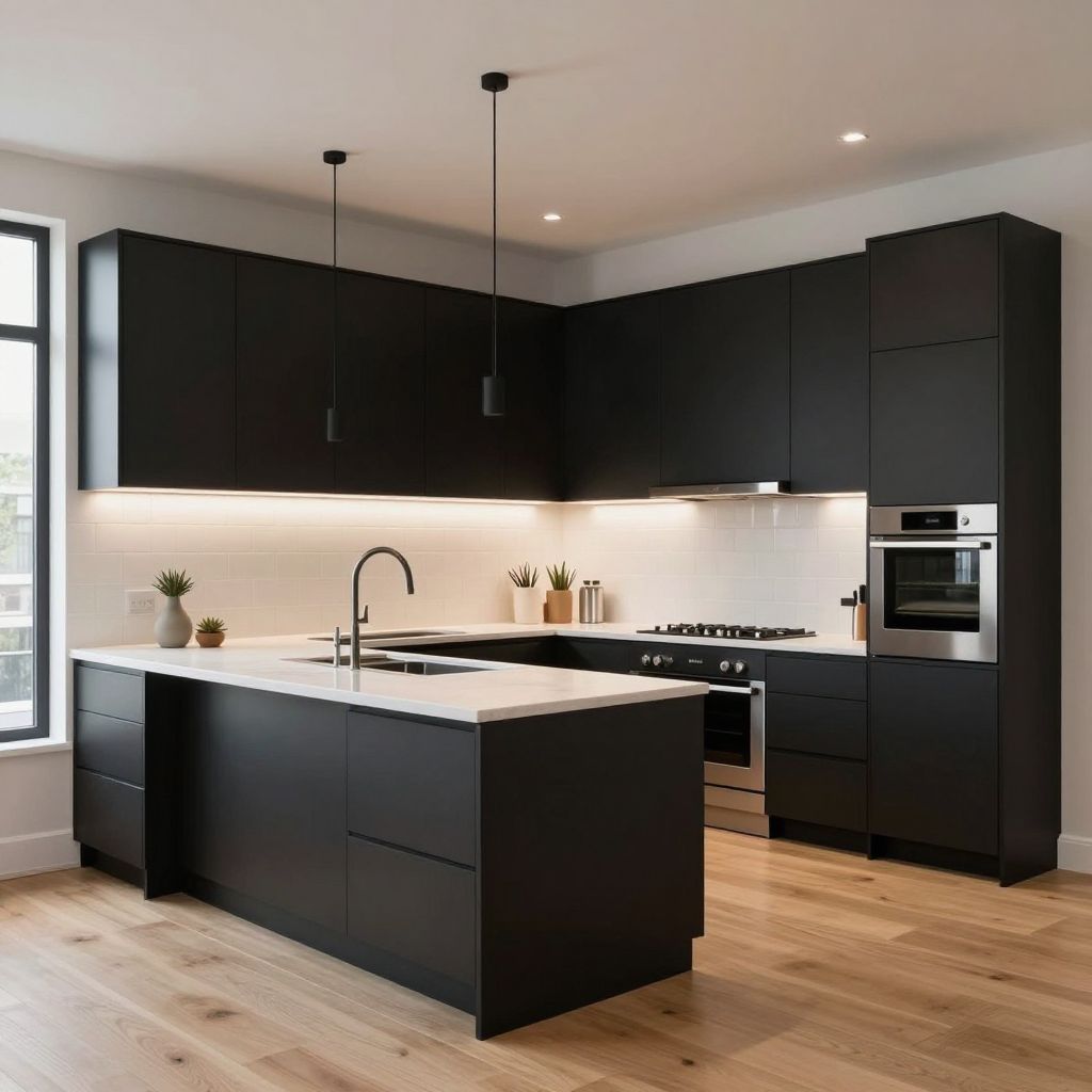 Dark kitchen ideas image 7