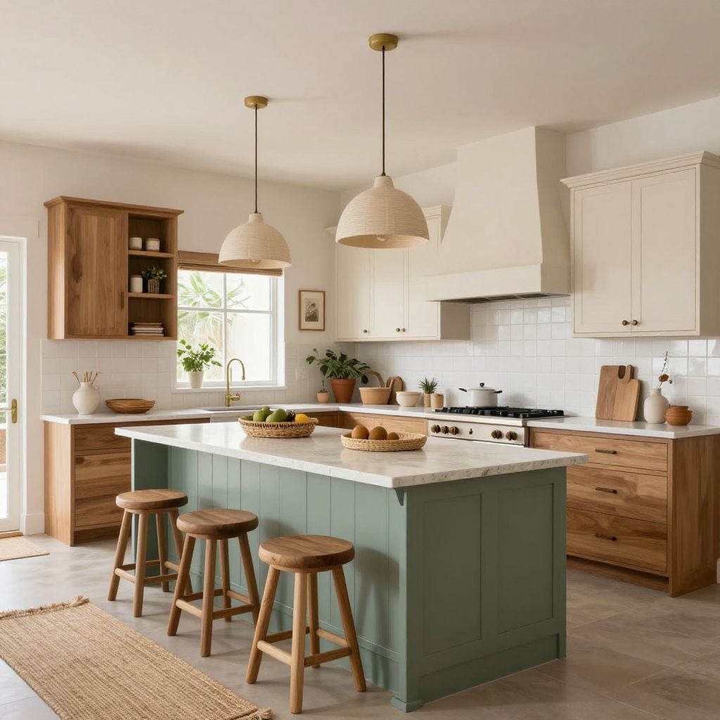 earthy boho kitchen ideas 11