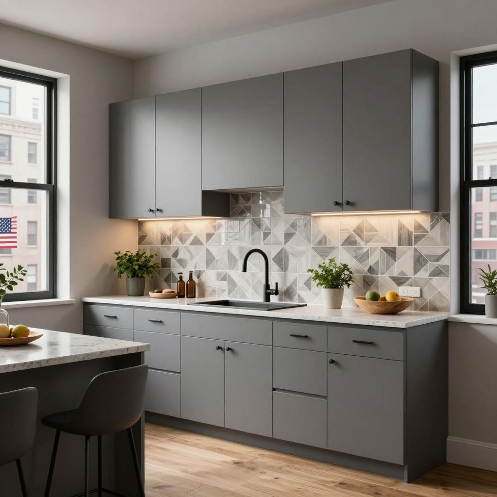 Grey kitchen idea 10