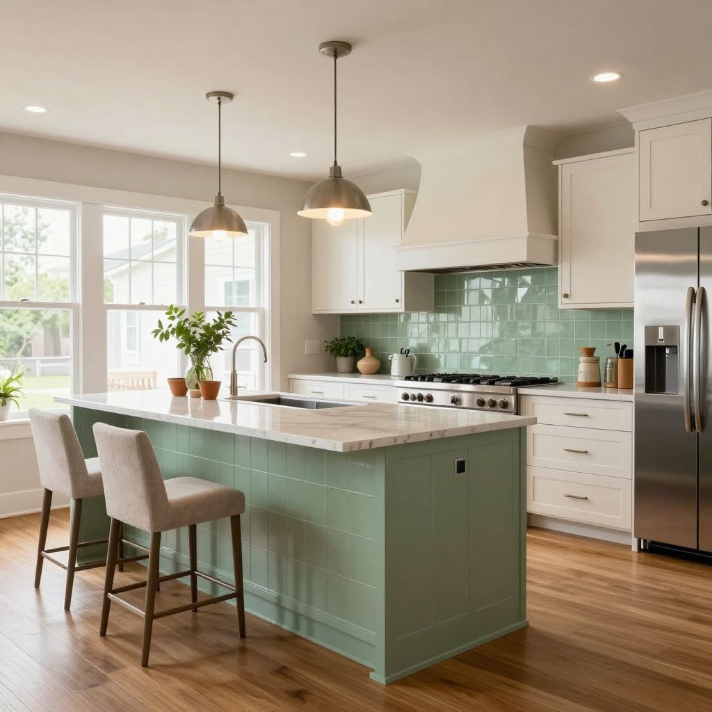 kitchen island back panel ideas tile clad back panel