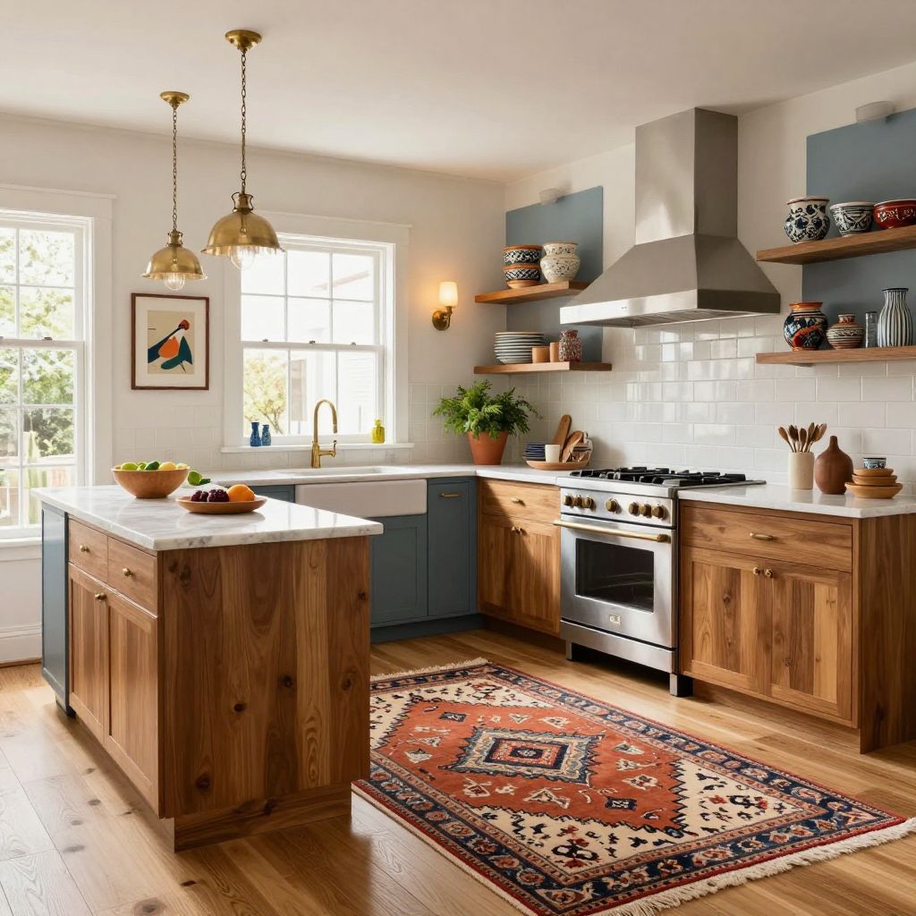 Kitchen rug ideas Moroccan style rug