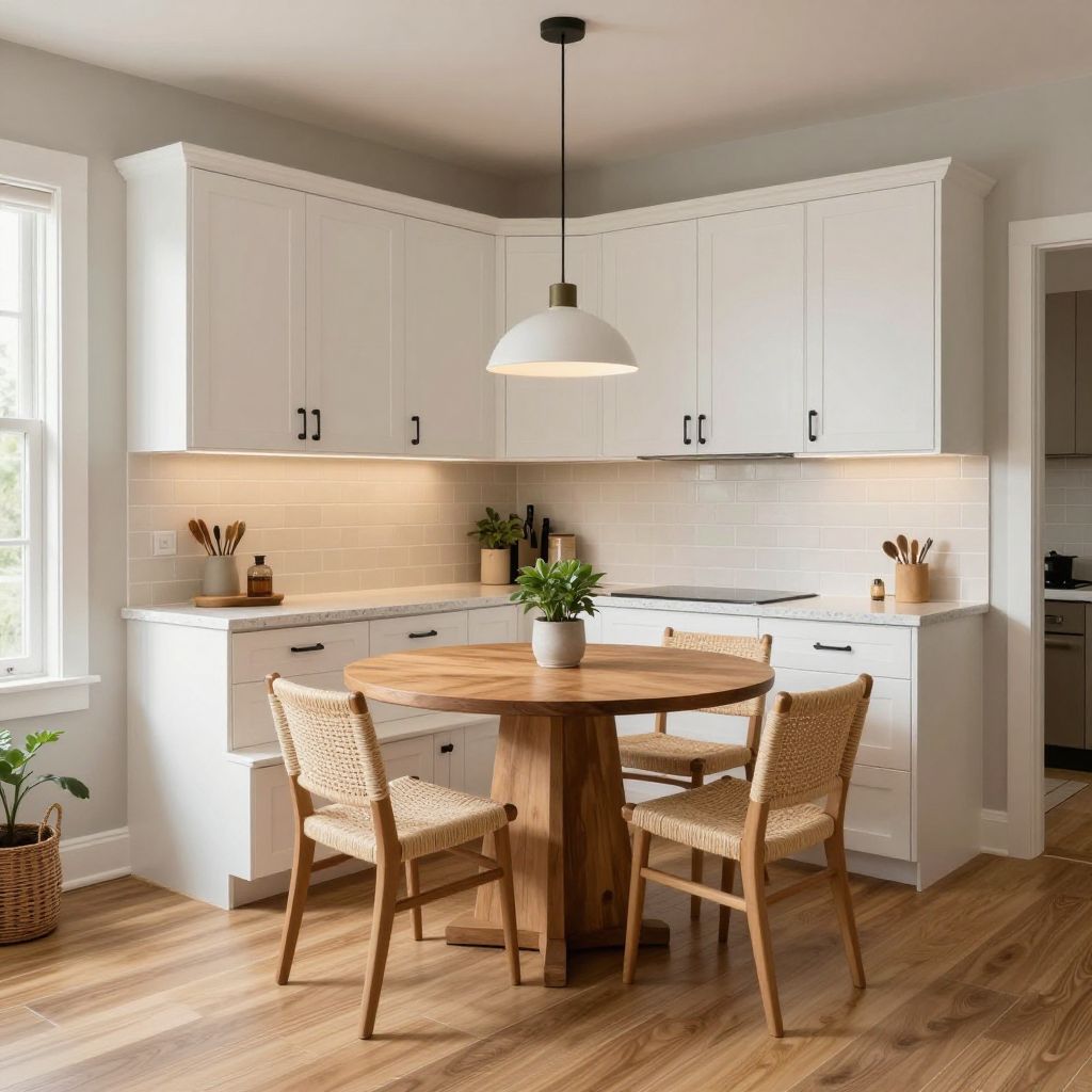 Kitchen table ideas round wood table