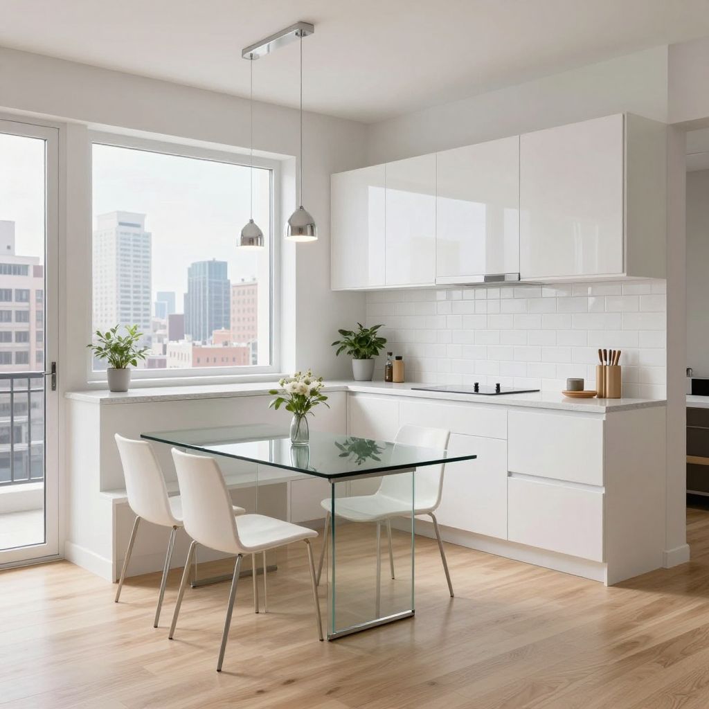 Kitchen table ideas glass top table