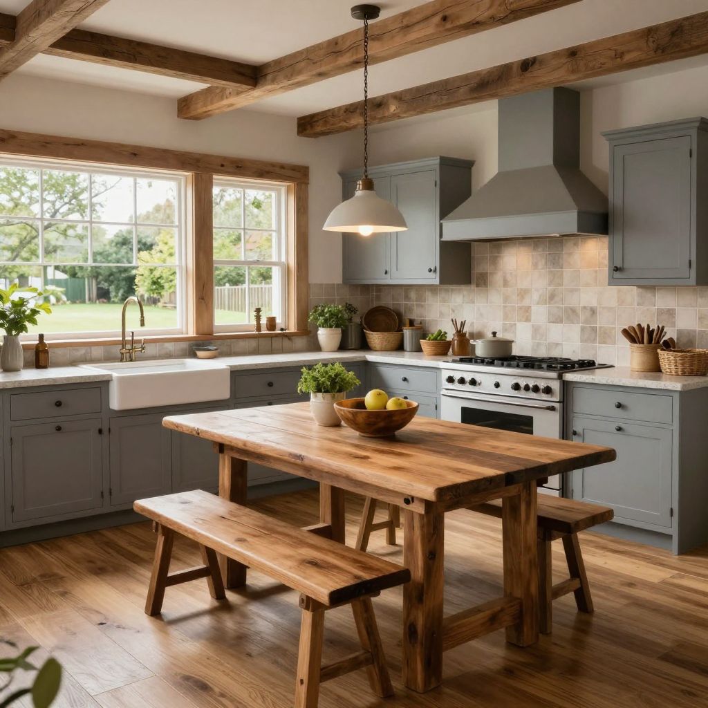 Kitchen table ideas rustic wood table
