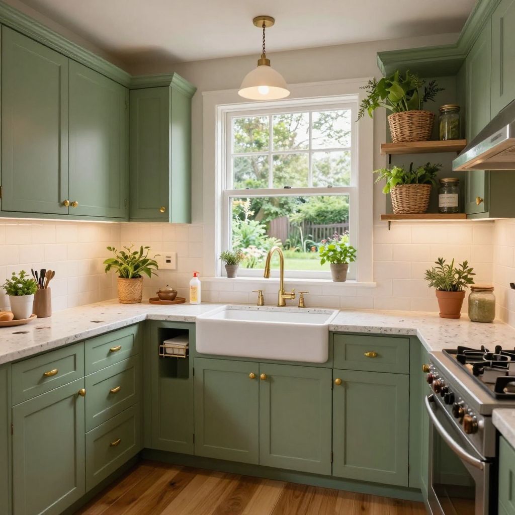Garden House Window With a Sink Side Nook