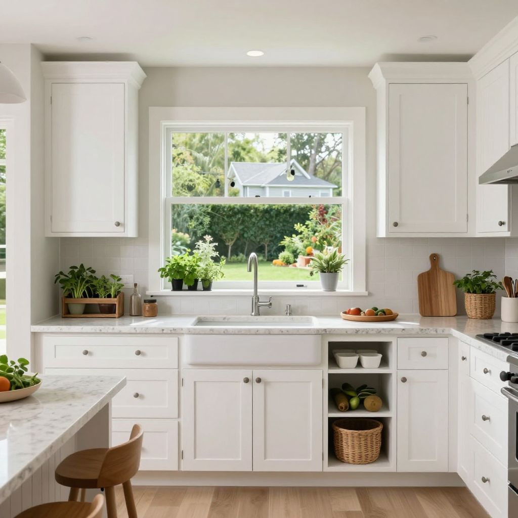 Garden View Window With Indoor Herbs