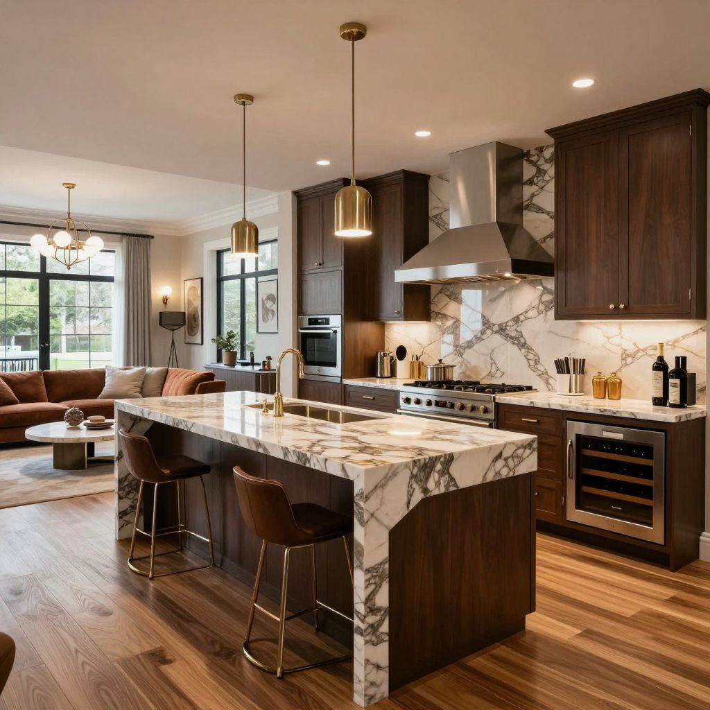 Luxury Look With Statement Island