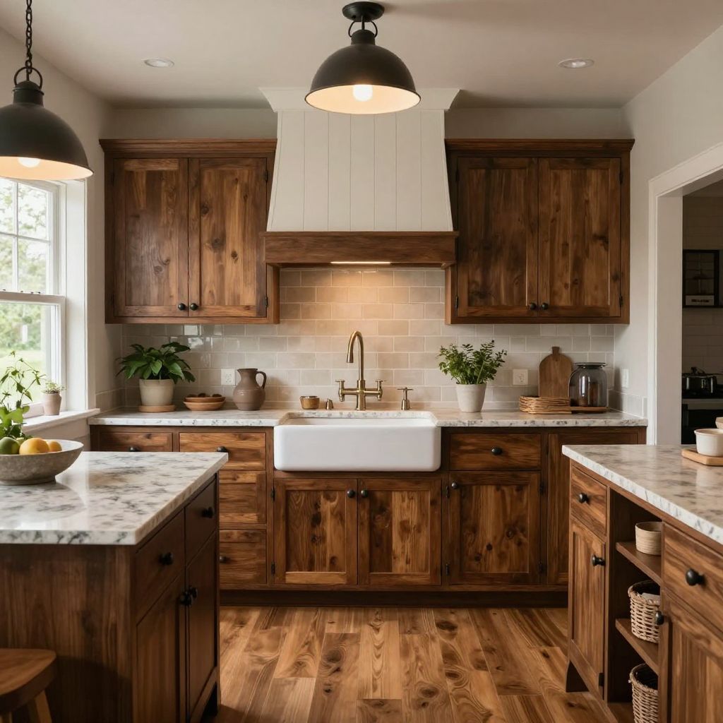 Farmhouse fixture with enamel finish