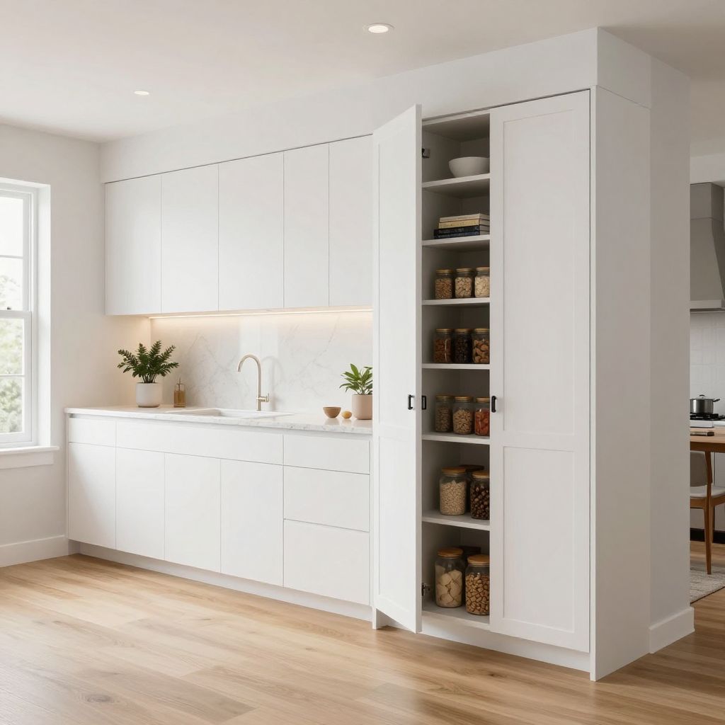 Hidden Pantry Cabinet Wall