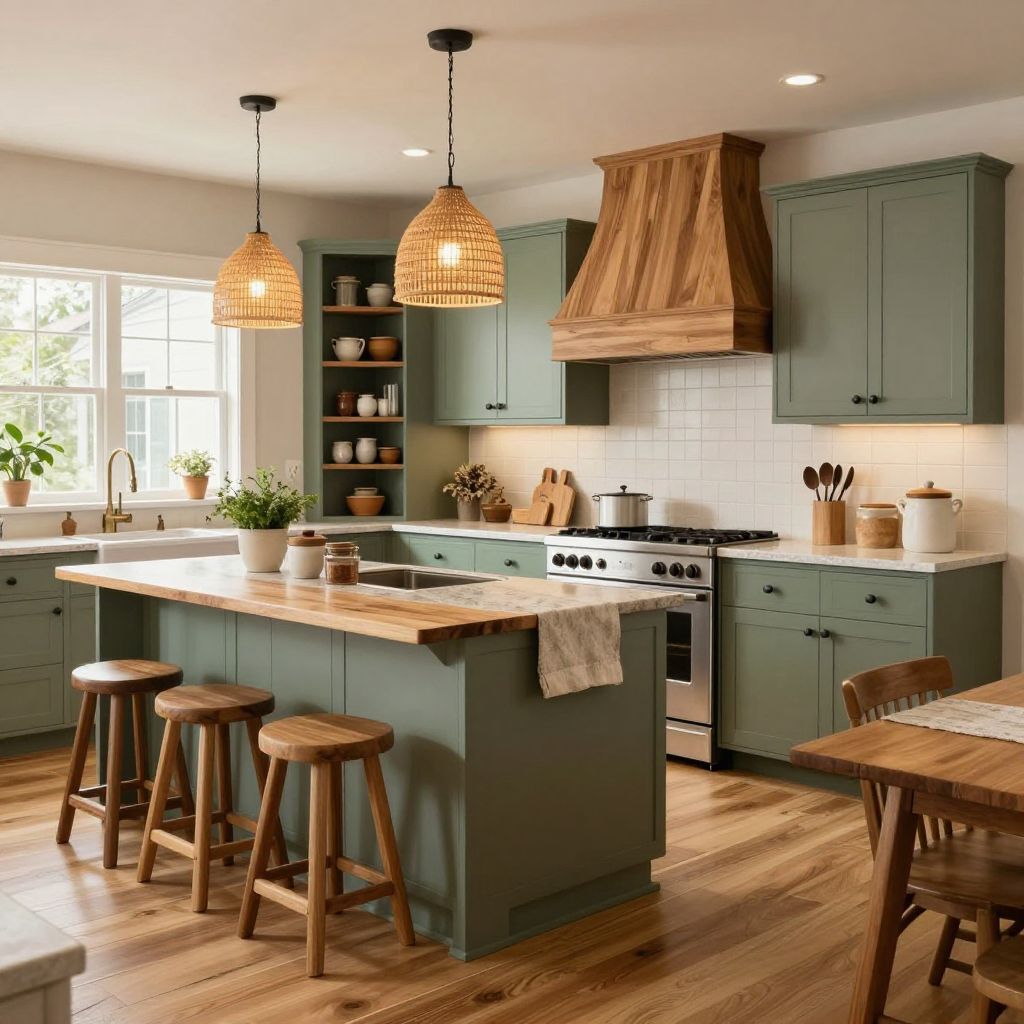 Sage green kitchen idea 2