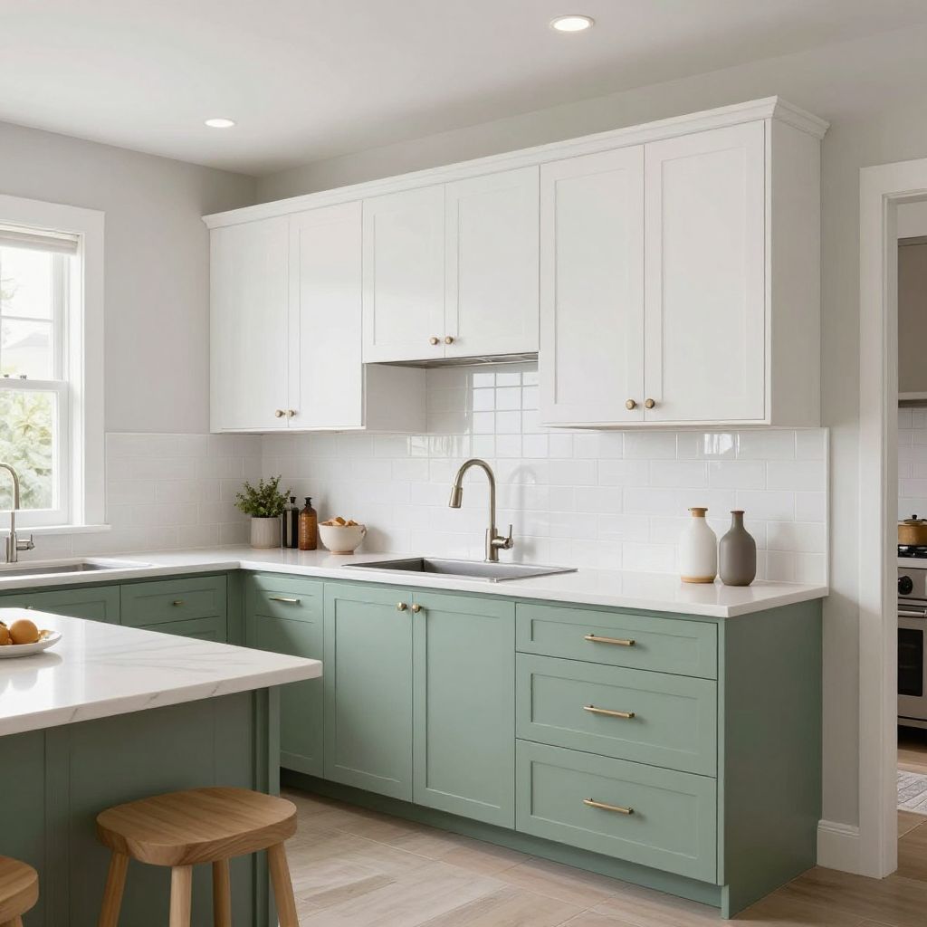 Sage green kitchen idea 3