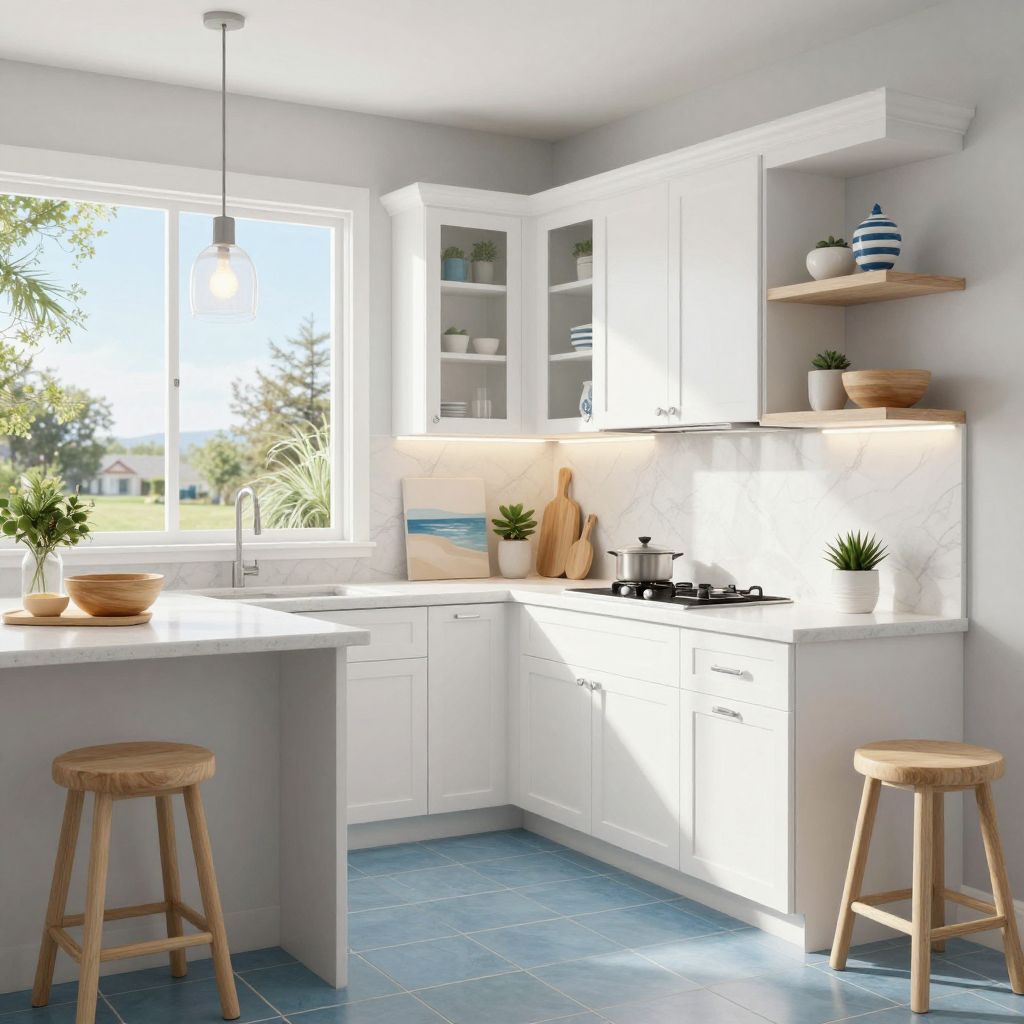 Soft Blue Tile for a Coastal Mood