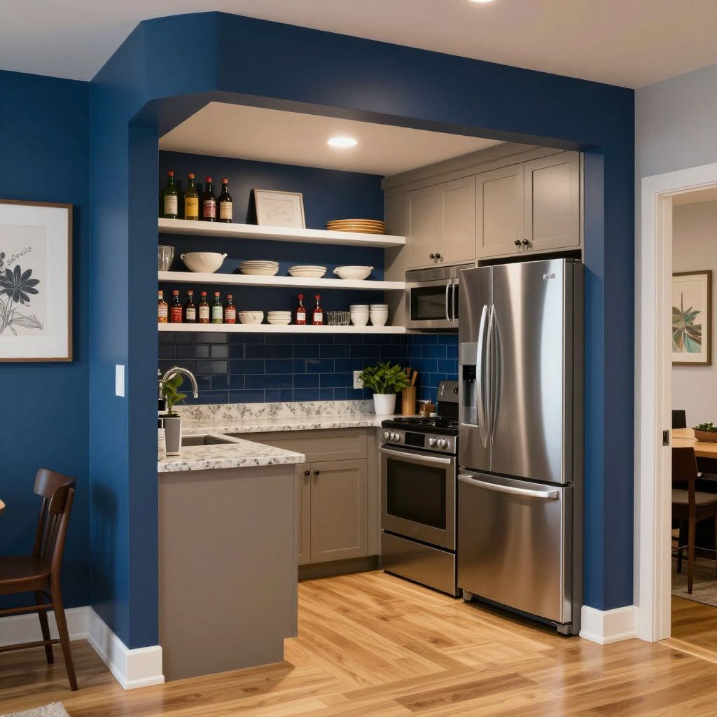 small kitchen shelf ideas slim shelves inside a niche