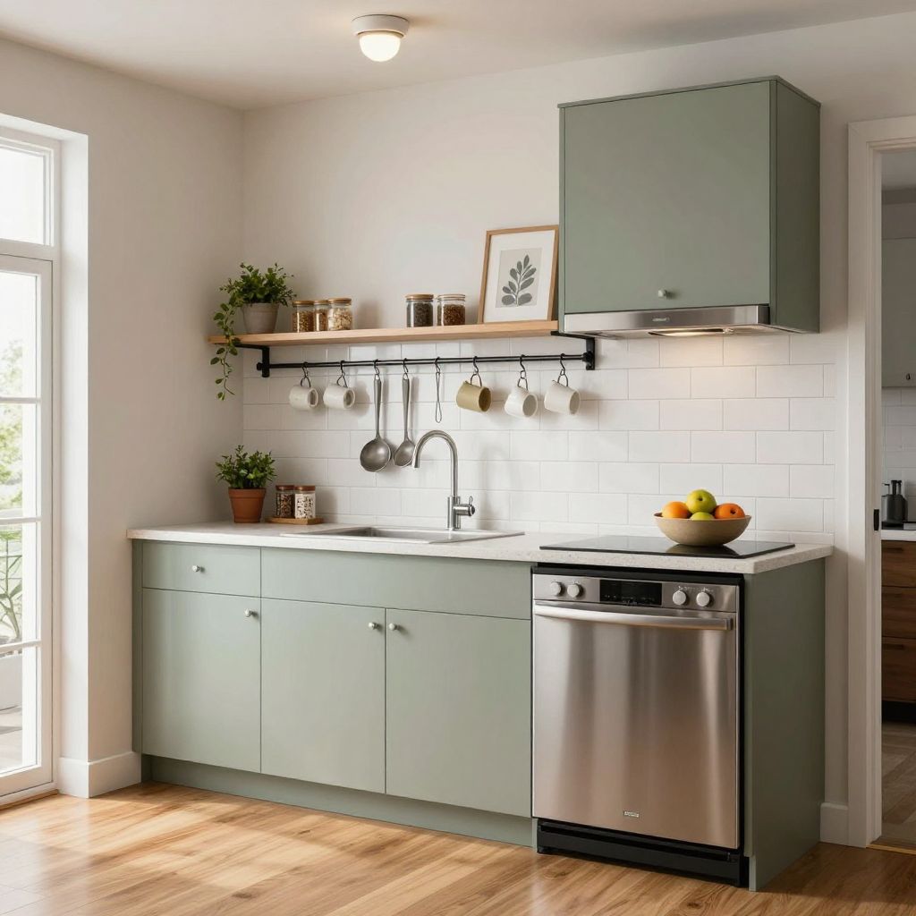 small kitchen shelf ideas hanging shelf rails with hooks