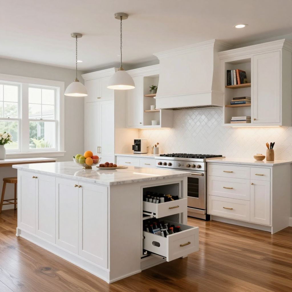 White Herringbone Backsplash